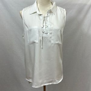 Velvet Heart white Tank Top-6024